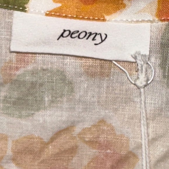 Peony Orange Floral Print Wrap Dress $315 size Small - Picture 5 of 12